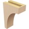 Ekena Millwork 3"W x 6"D x 9"H Classic Huntington Rough Cedar Woodgrain TimberThane Corbel, Primed Tan CORUR03X06X09HUNRCPR - alternate 3